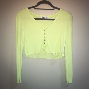 Princess Polly Green Crop Top